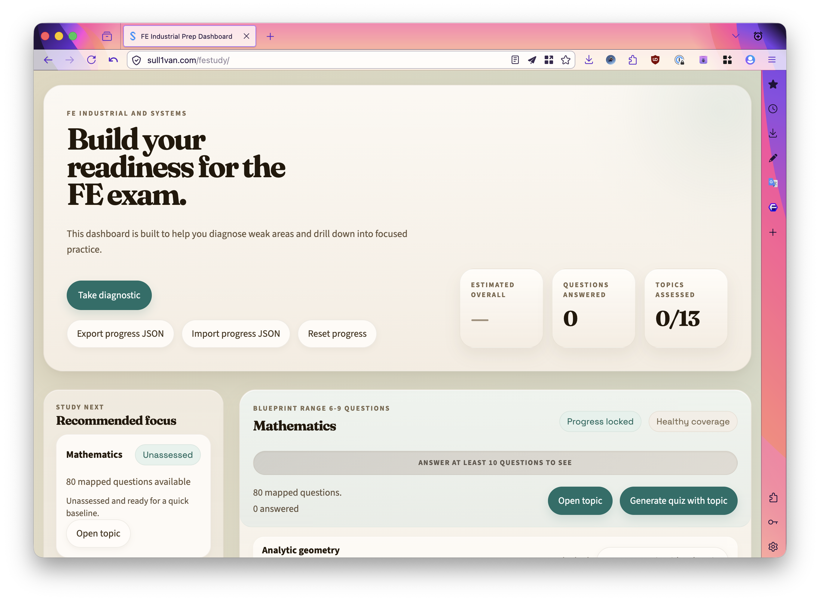 FE Study Portal